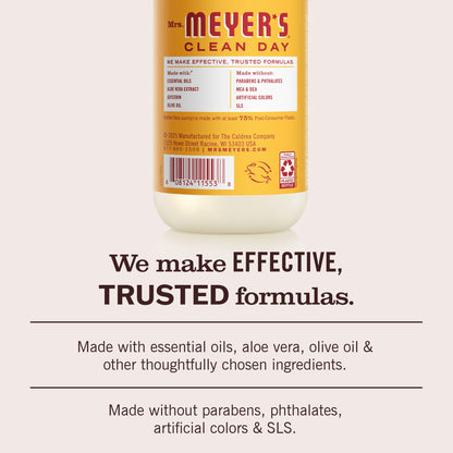 MRS. MEYER'S CLEAN DAY Liquid Hand Soap, Lemon Verbena, 12.5 fl oz, 3 Pack
