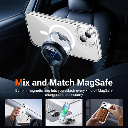 Temdan for iPhone AIR Case with Screen Protector Beige