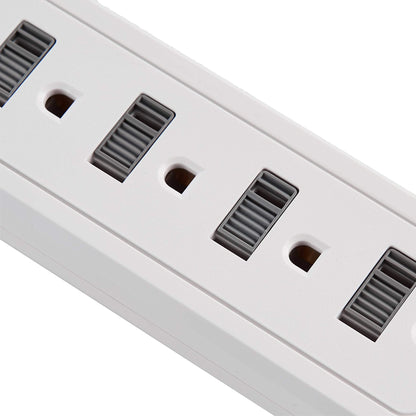 Amazon Basics Surge Protector Power Strip, 6-Outlet, 790 Joules, 6ft Extension Cord, Safety Shutters, White