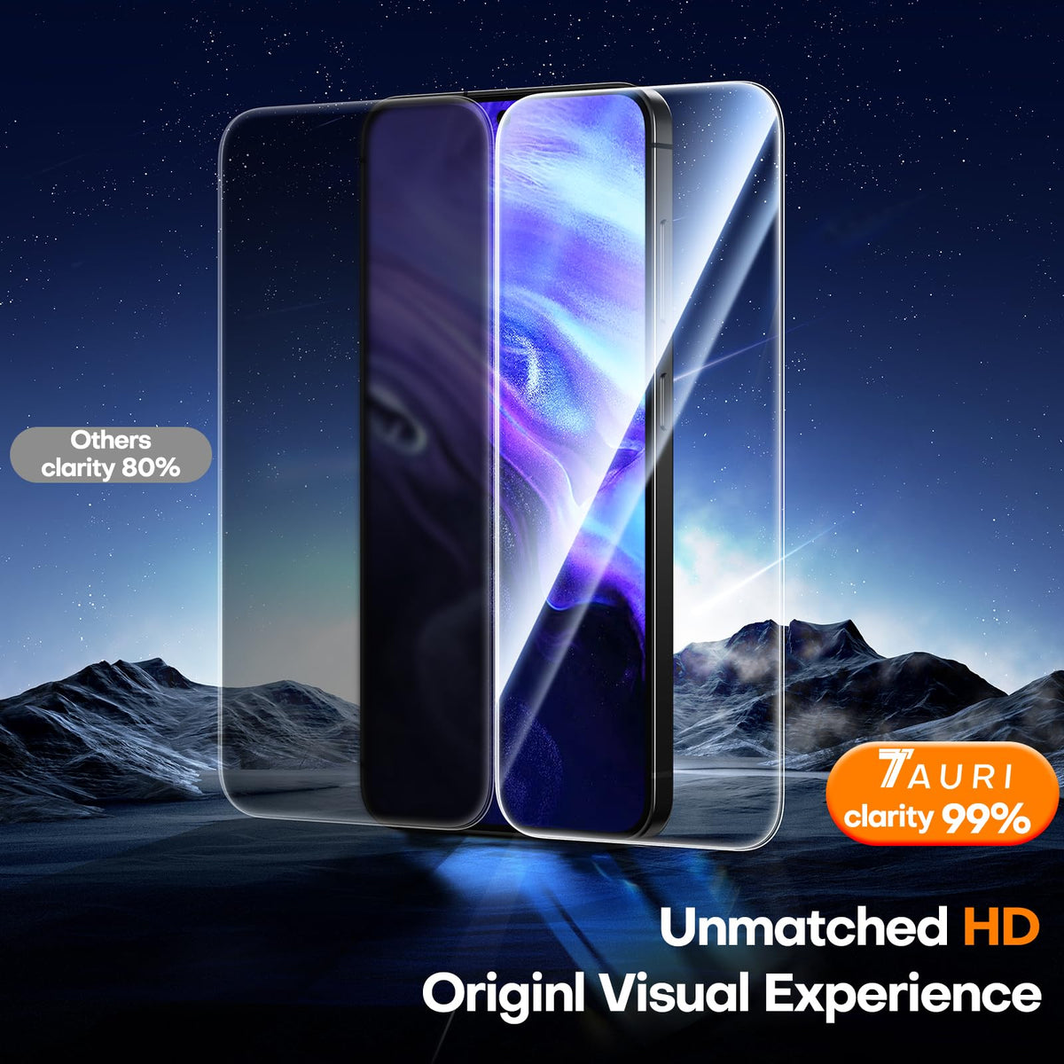 TAURI 2 Pack for Samsung Galaxy Z Fold 8 Ultra Privacy Screen Protector
