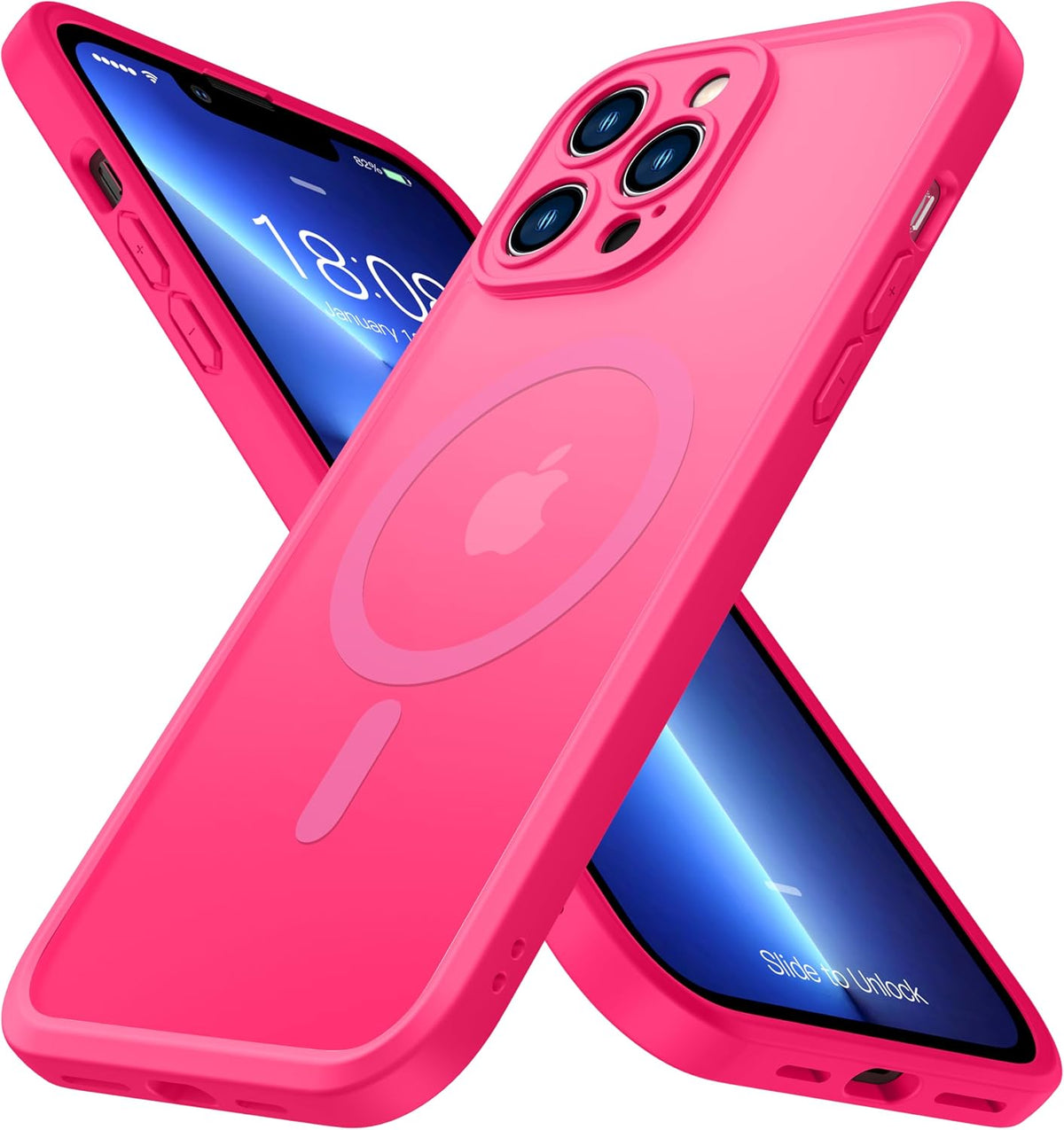 ImpactStrong Magnetic Guard Designed for iPhone 17 Air Case [Camera Protection] [Military Grade Drop Tested] [Compatible with MagSafe] Slim Translucent Matte Phone Case (6.6") - Navy Blue