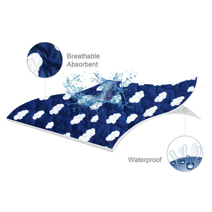 Crib Mattress Protector Sheets Fitted Waterproof Mattress Pad Cover 2 Pack