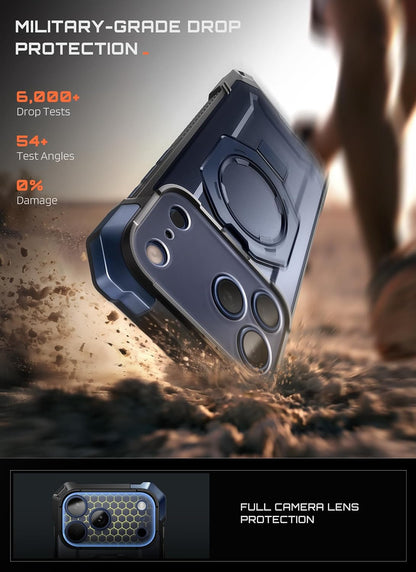 SUPCASE for iPhone 17 Case with Stand & Camera Control Button, Black