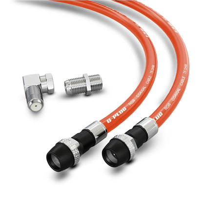 G-PLUG 200FT RG6 Coaxial Cable Extender - Coax Cable Cord, Triple Shielded