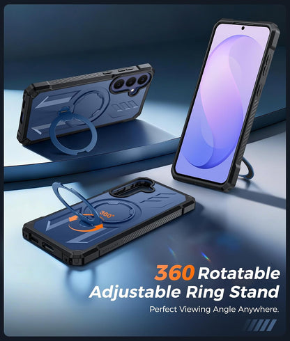 FNTCASE for iPhone 17 Case with 360 Spin Magnetic Stand