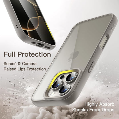 JETech Case for iPhone 16, Anti-Yellowing, Clear