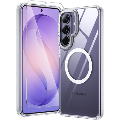 toushion 3 in 1 for iPhone 15 Plus Case Transparent