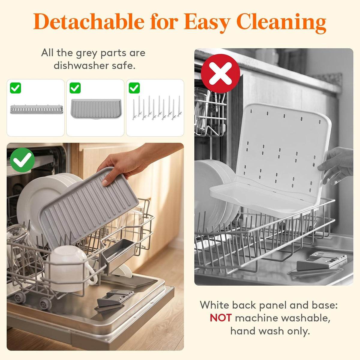 Lifewit 10-Hooks Baby Bottle Drying Rack for Countertop, BPA Free