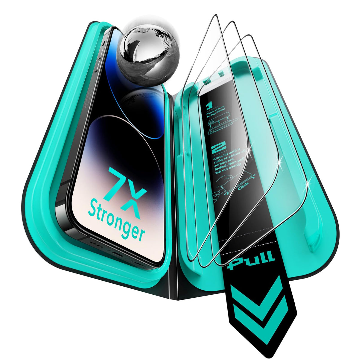ESR 3 Pack for iPhone 17 Pro Max Screen Protector, Armorite