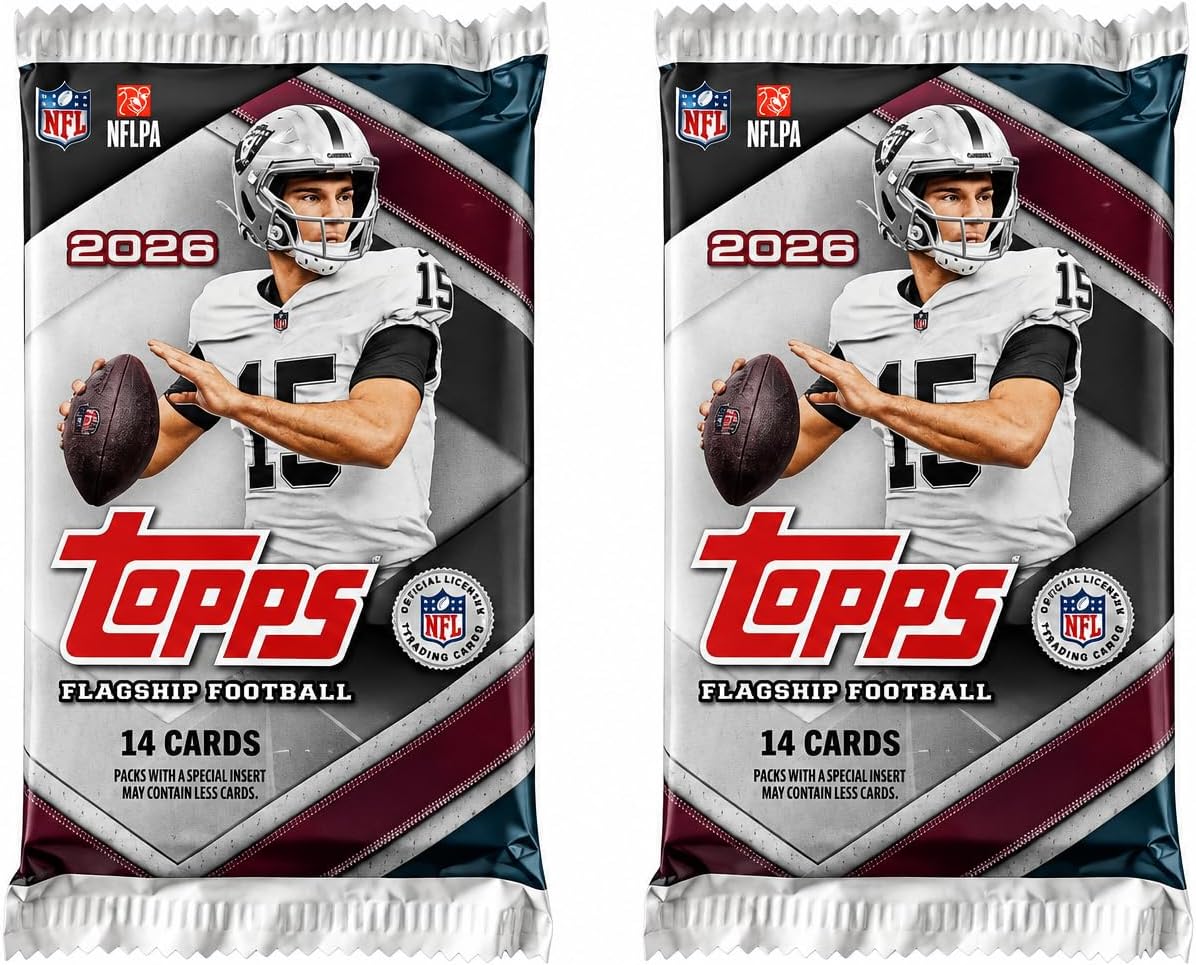 2PACK - 2026 Topps NFL Flagship Collection (28) Mint Cards