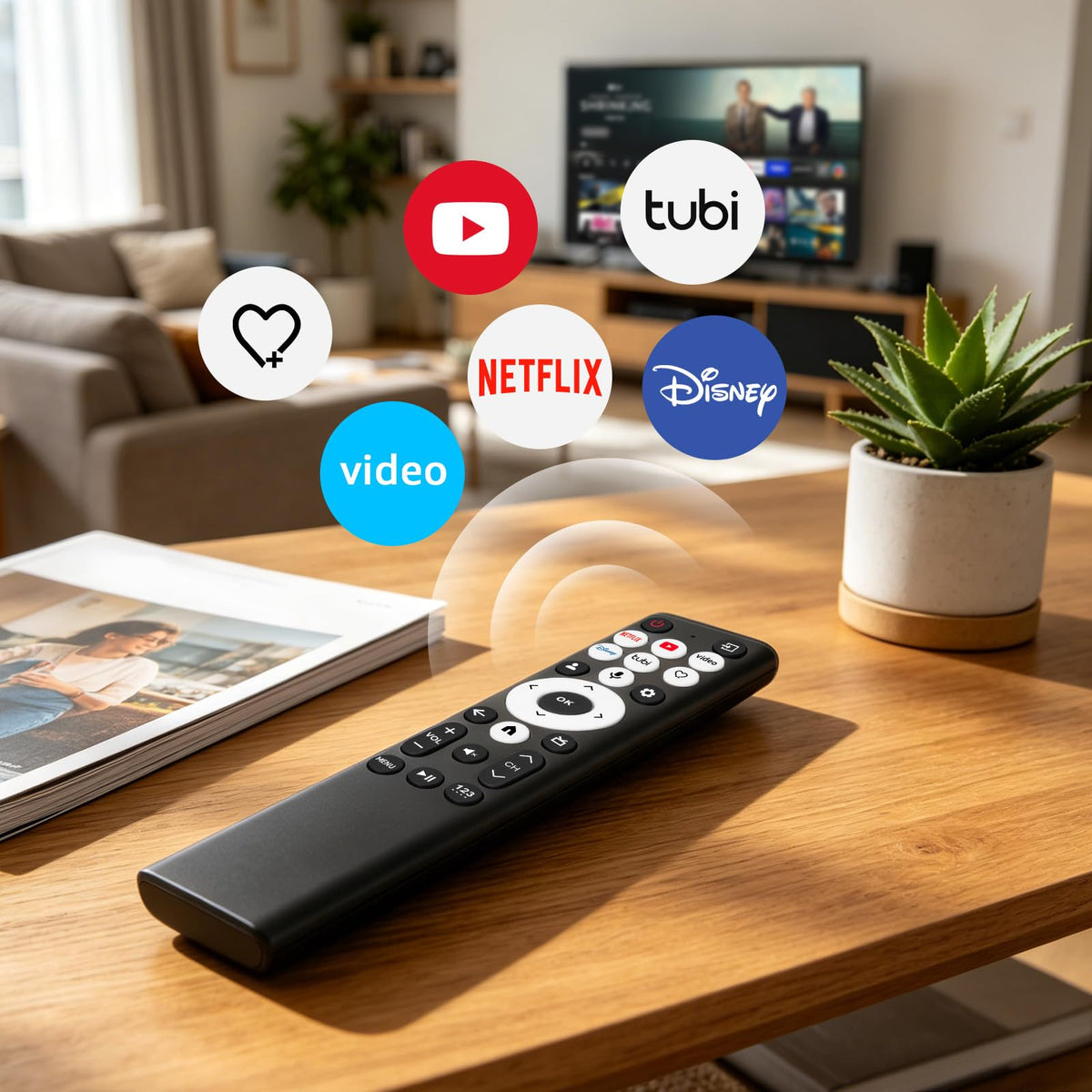 Replacement Remote Control for Hisense Smart Google TV，for Hisense UHD 4K ULED Google TVs