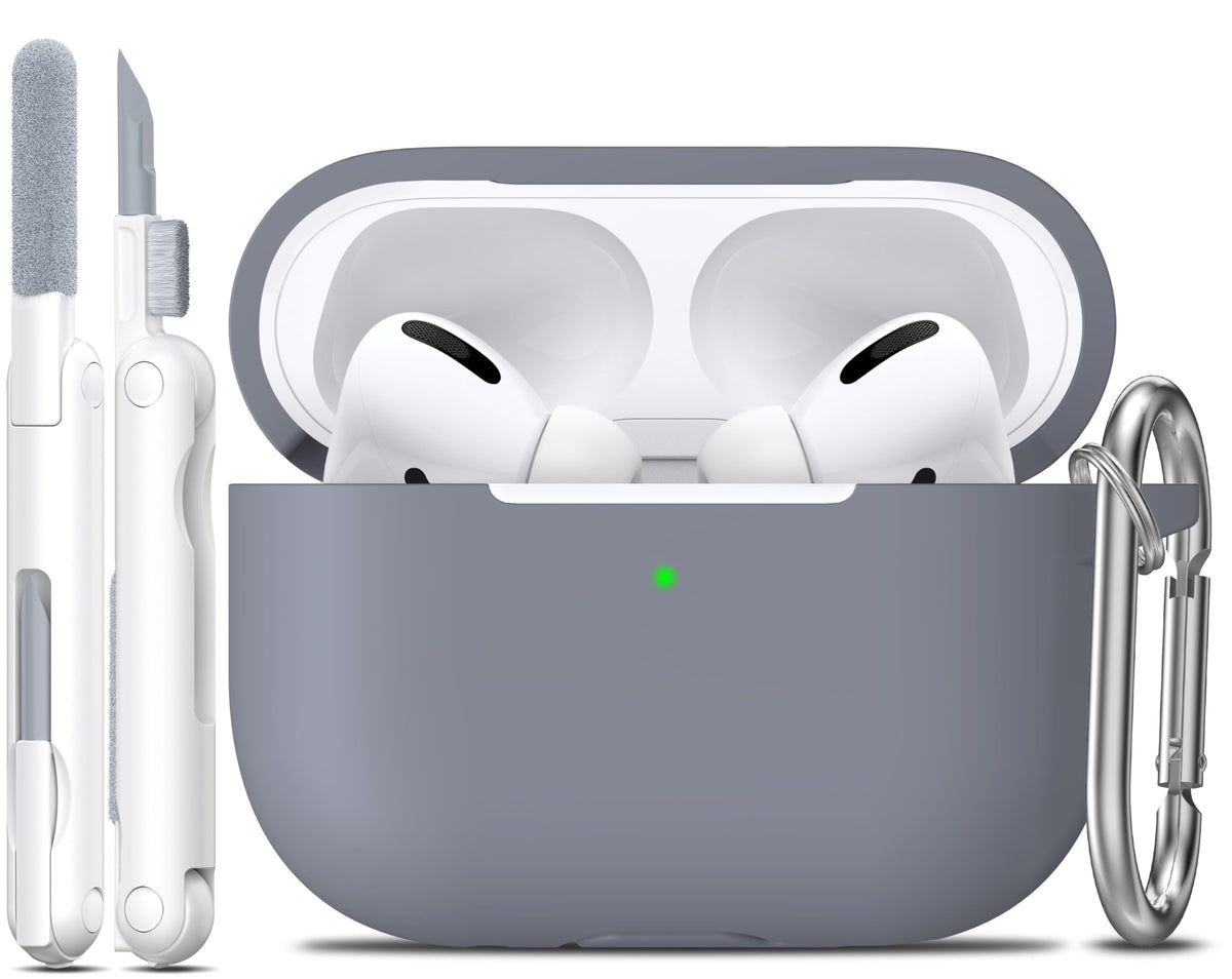 R-fun for AirPods 2nd/1st Case Silicone Cover, Banana Violet