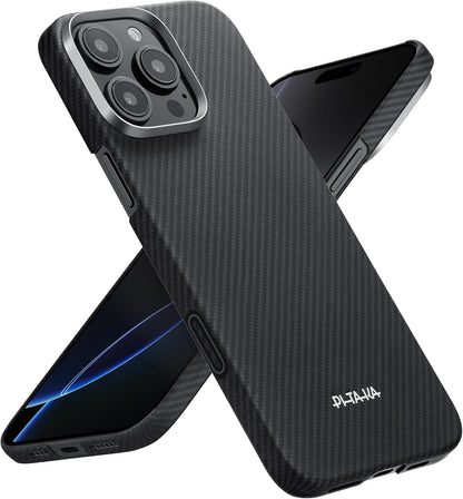 pitaka for iPhone 18 Pro Case 6.3" with Caseless Feeling, Abyss Blue