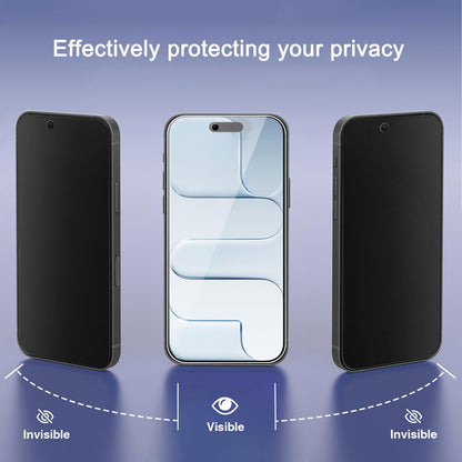 Ailun 3 Pack Privacy Screen Protector for iPhone 17 Pro Max, Tempered Glass
