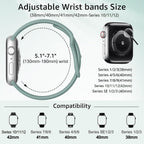 6 Pack Sport Silicone Bands Compatible with Apple Watch Band for Women Men