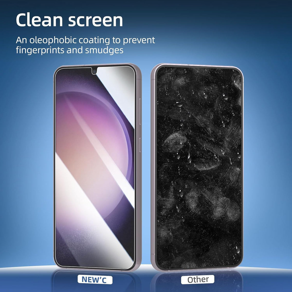 NEW'C for Samsung Galaxy S23 6.1" (SM-S911),Screen Protector Tempered Glass