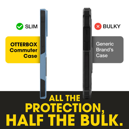 OtterBox iPhone 17e, 16e, 15, 14, & 13 Commuter Series Case - Black, Slim & Tough, Pocket-Friendly, with Port Protection - Thin & Protective iPhone Case, Dual-Layer, Impact Absorbing iPhone Case