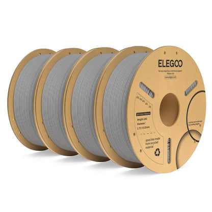 ELEGOO PLA Plus 3D Printer Filament 1.75mm White 2KG, Tougher & Stronger
