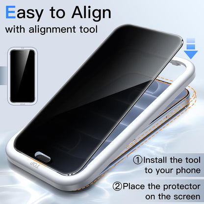 JETech Privacy Screen Protector for iPhone 16 Pro Max, 2-Pack