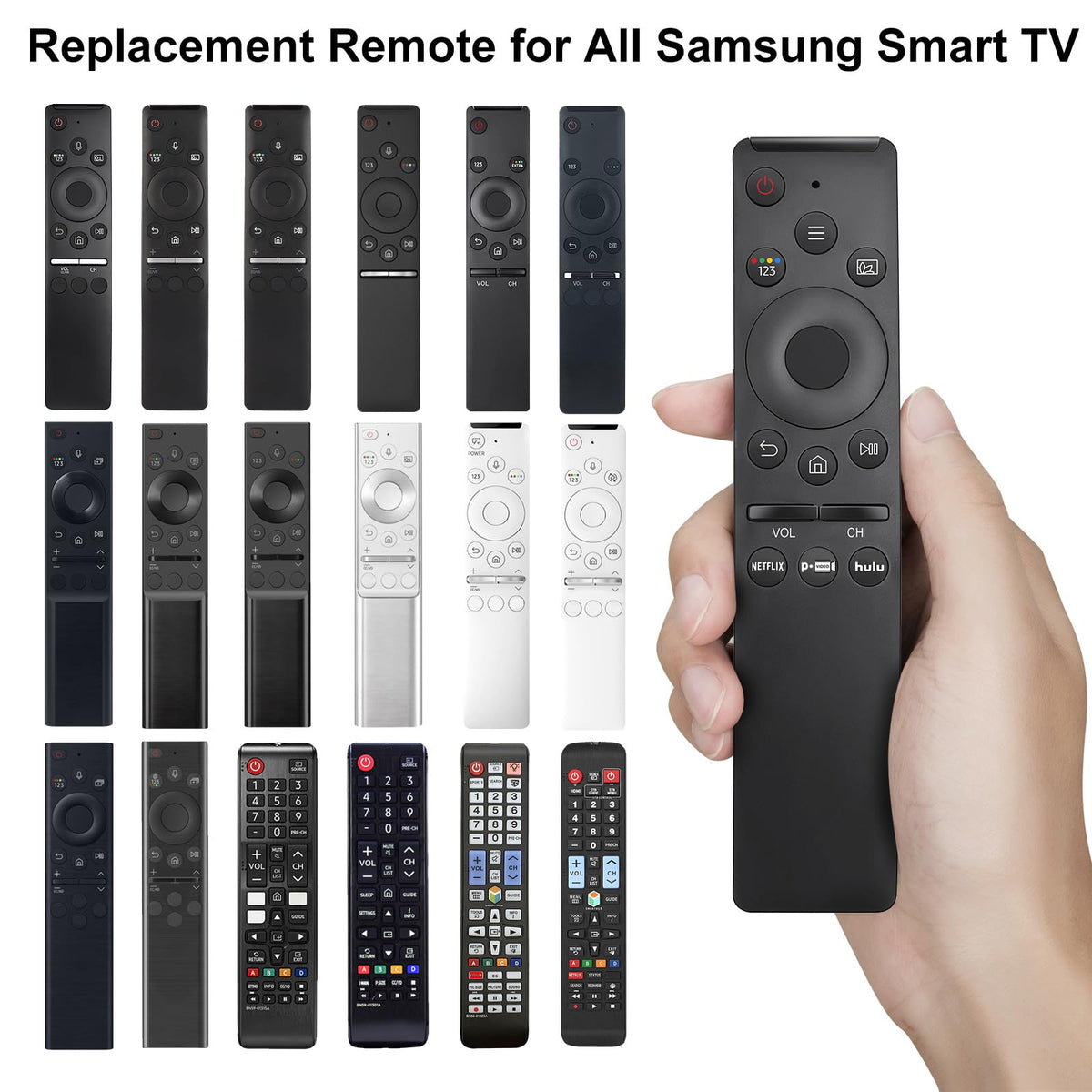 Replacement Remote Control for Hisense Smart Google TV，for Hisense UHD 4K ULED Google TVs