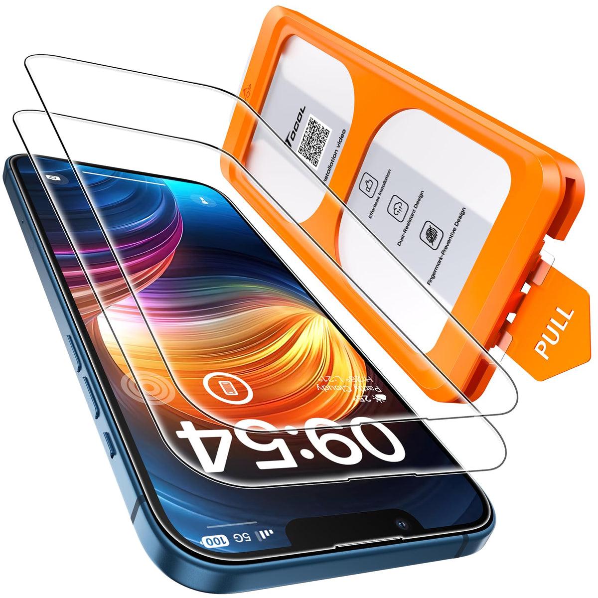 TOCOL for iPhone 17 Screen Protector, Easy Installation