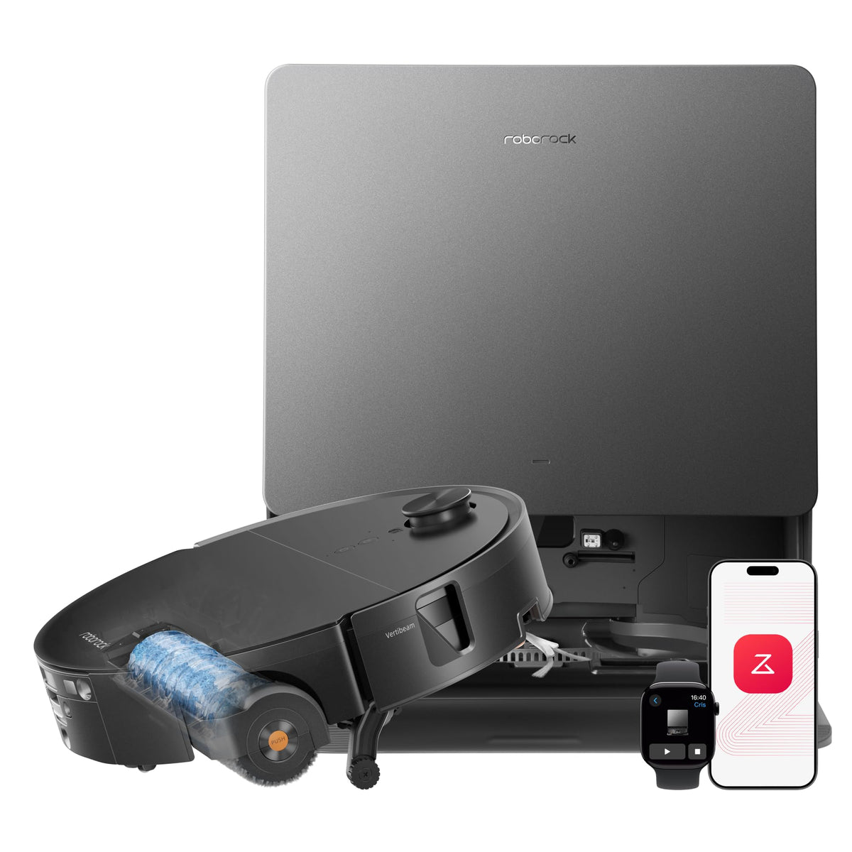 roborock Saros 10R Robot Vacuum and Mop, 22000Pa, Edge Cleaning