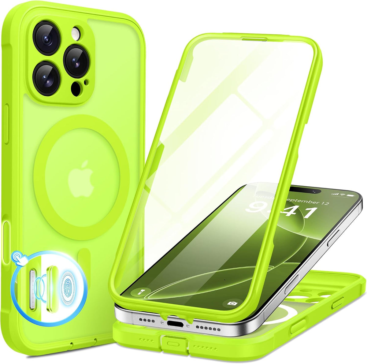 BERFY for iPhone 16 Pro Max Case, Fit for MagSafe