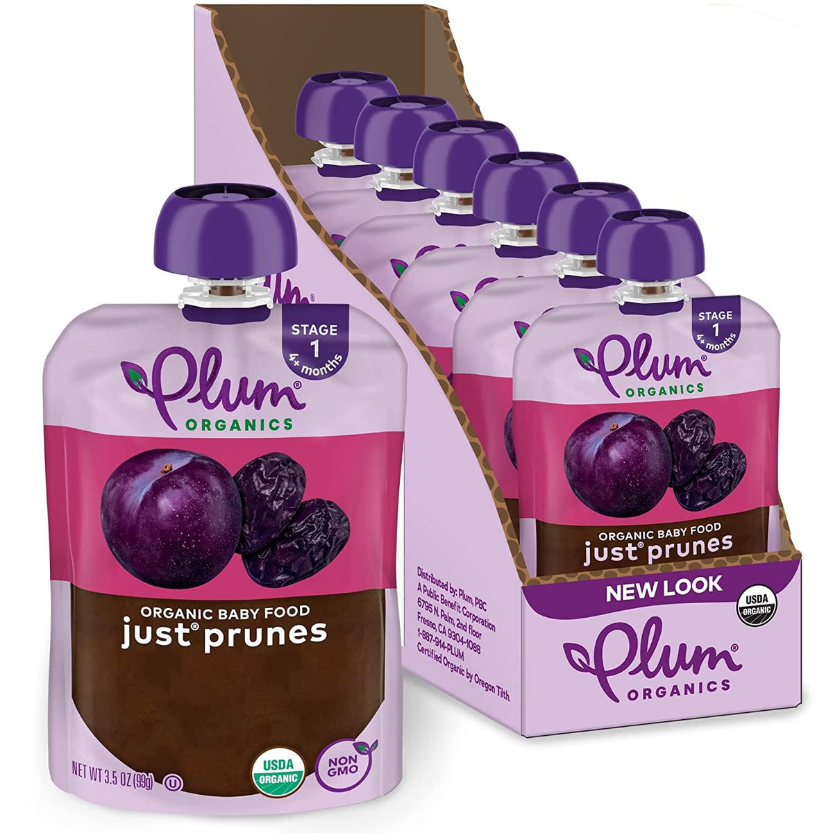 Plum Organics Stage 1 Organic Baby Food Pouch - Just Mangos, 12 Pack