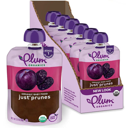 Plum Organics Stage 1 Organic Baby Food Pouch - Just Mangos, 12 Pack