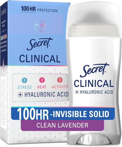 Secret Clinical Antiperspirant Deodorant for Women, Completely Clean 2.6 oz