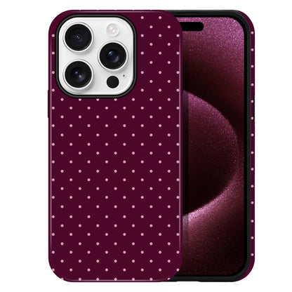 Polka Dot Pattern Phone Case for iPhone 17 6.3", White