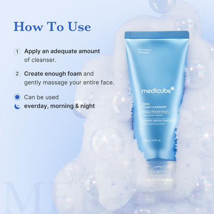 medicube Facial Cleanser PDRN Pink Glutathione Capsule Foam Cleanser