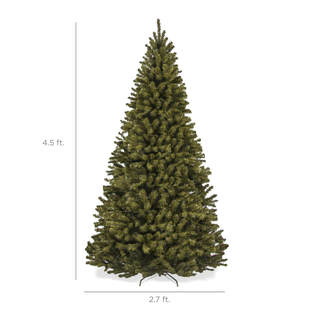 Best Choice Products Artificial Christmas Tree, 6ft Premium Unlit Realistic Spruce Holiday Décor w/Dense Branches, Easy Assembly, Metal Base - Green Spruce