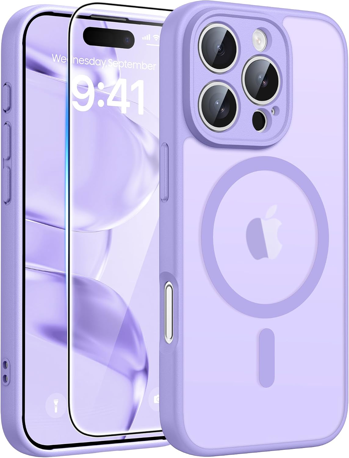FNTCASE for iPhone 16 Plus Case, Fit for Magsafe, White