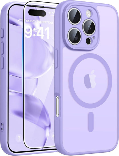FNTCASE for iPhone 16 Plus Case, Fit for Magsafe, White