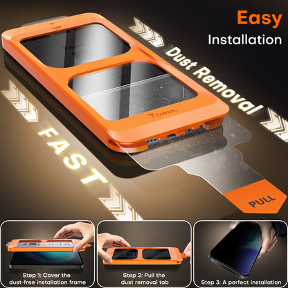 TOCOL for iPhone 17 Screen Protector, Easy Installation
