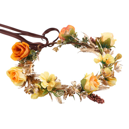 Pink Bohemian Flower Crown, Fairy Babys Breath Flower Headband