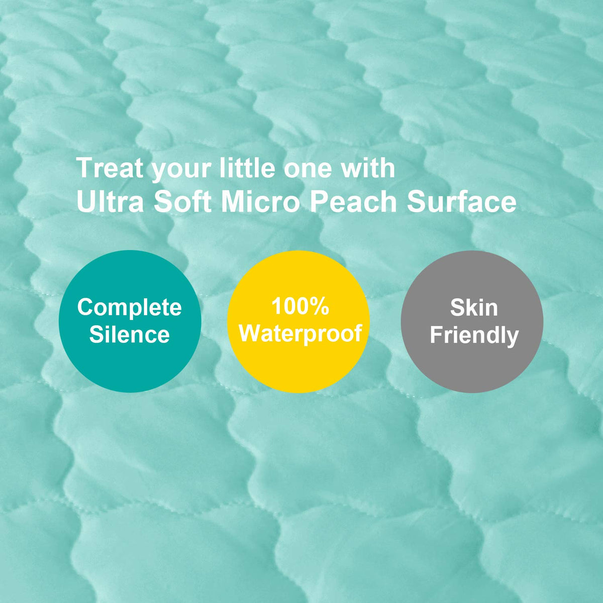 Crib Mattress Protector Sheets Fitted Waterproof Mattress Pad Cover 2 Pack