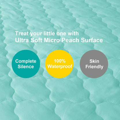 Crib Mattress Protector Sheets Fitted Waterproof Mattress Pad Cover 2 Pack