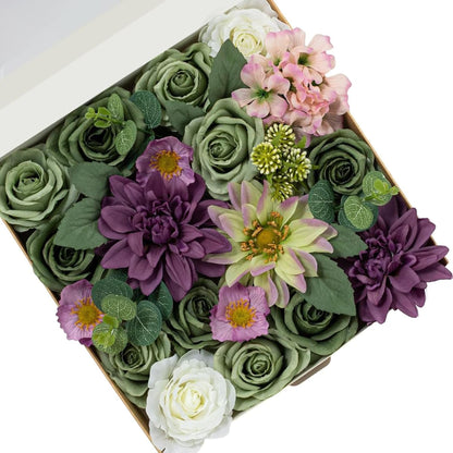 Fall Artificial Flowers DIY Bouquet Combo Faux Rose for Home Decor