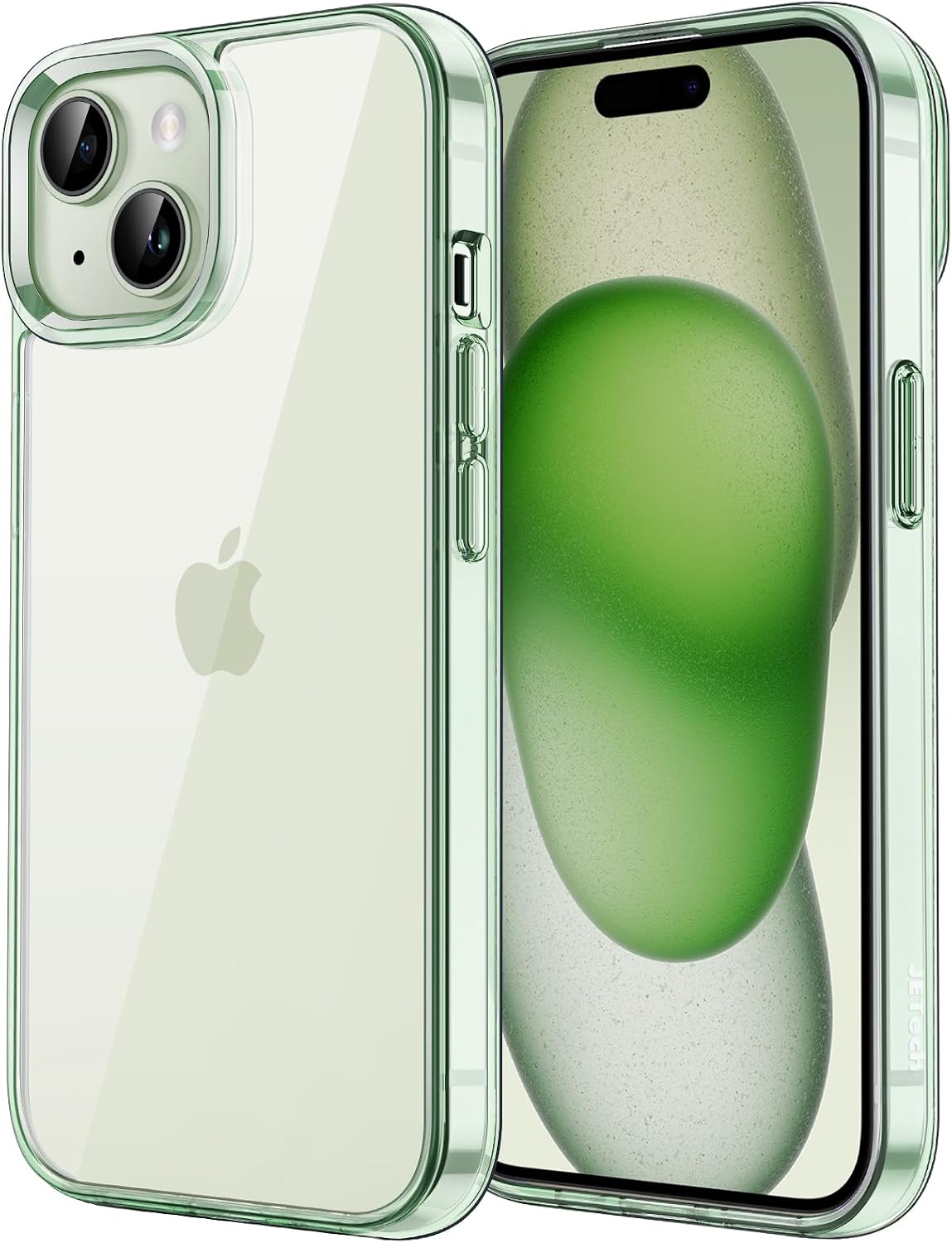 JETech Case for iPhone 15, Anti-Yellowing, Green