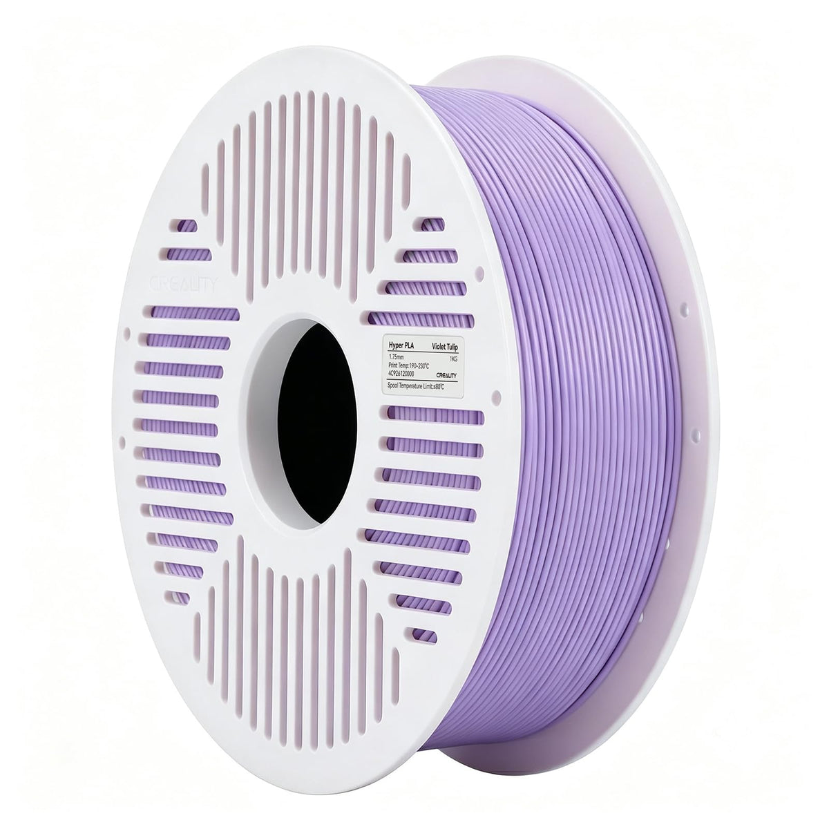 Creality Hyper PLA Filament RFID 1.75mm with Reusable Spool 1KG, High Speed Up to 600mm/s, White, 1-Pack