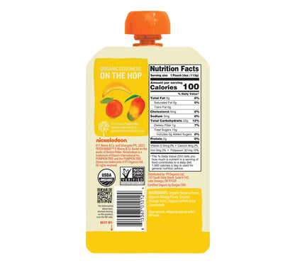 Pumpkin Tree Peter Rabbit Organics, Banana, Mango, and Kale, 4 Squeeze Pouch, Mango, Broccoli & Kale, 4.4 Ounce (Pack of 10)