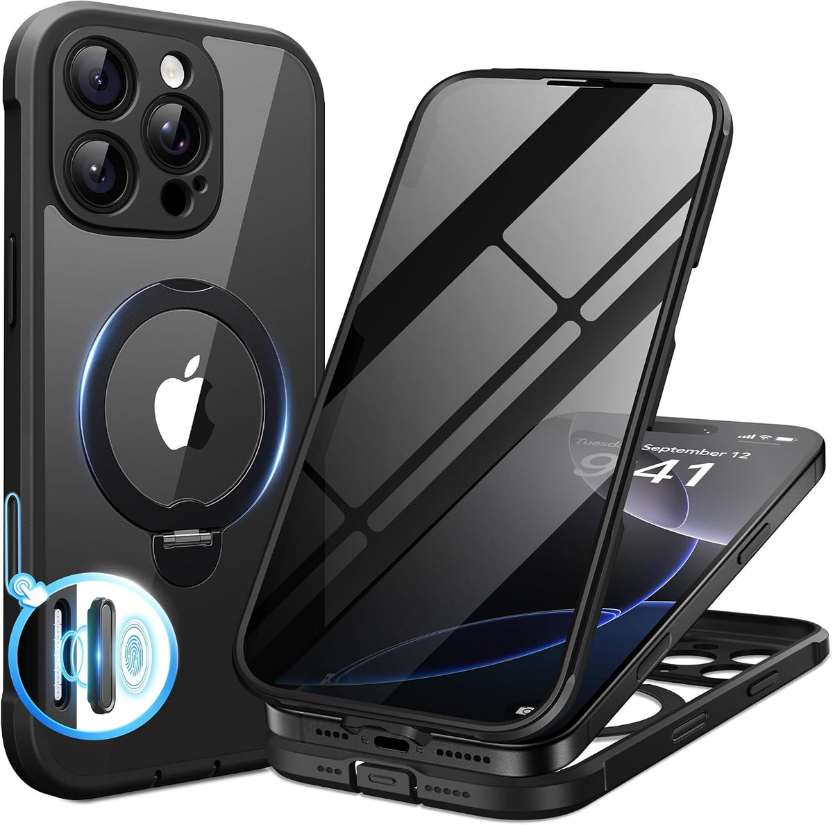 BERFY for iPhone 16 Pro Max Case, Fit for MagSafe