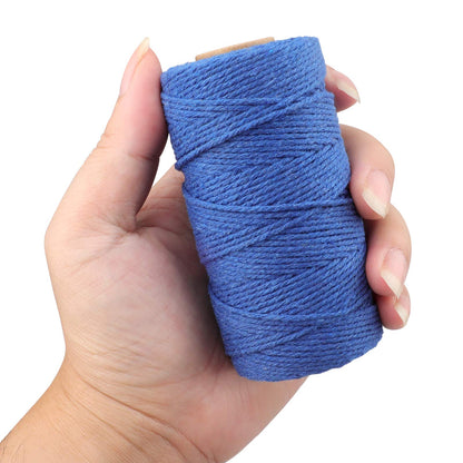 jijAcraft 50M White Cotton String: 2MM Cooking String for DIY Crafts