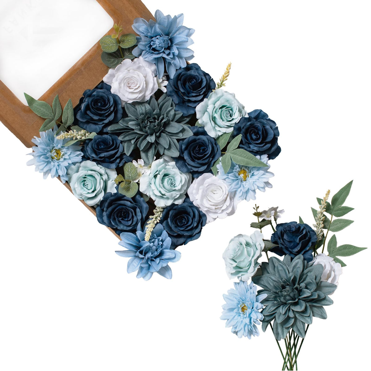 Fall Artificial Flowers DIY Bouquet Combo Faux Rose for Home Decor