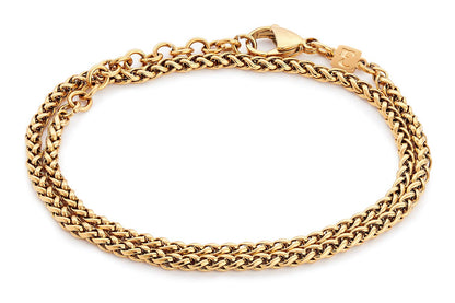 Galis Mens Bracelet - Stainless Steel, Non Tarnish Rope Chain Bracelets, Stylish Fathers Day Gift for Dad, Husband, Boyfriend.