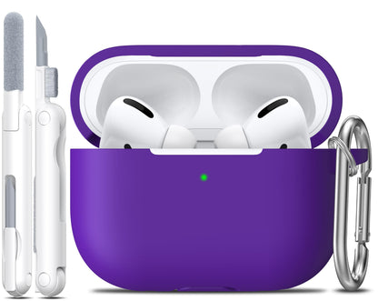 R-fun for AirPods 2nd/1st Case Silicone Cover, Banana Violet