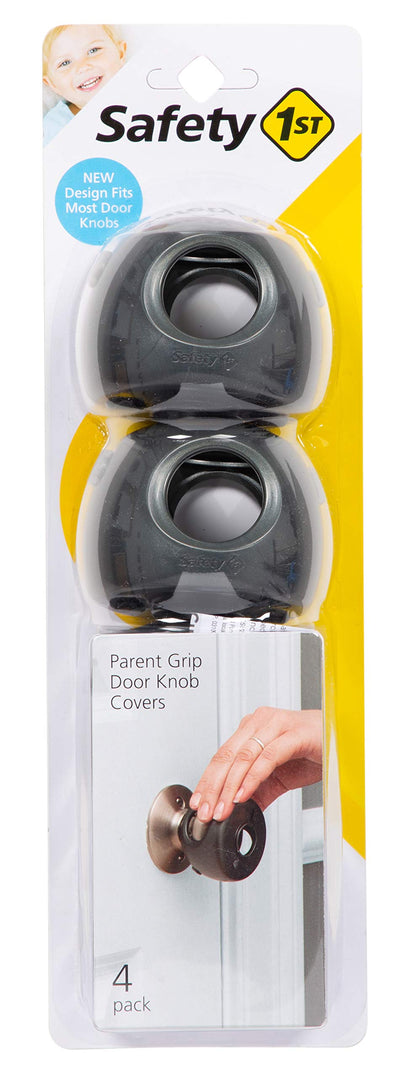 Safety 1st Parent Grip Door Knob Covers, White, One Size,4 Count (Pack of 1) (HS3260600), Packaging may vary