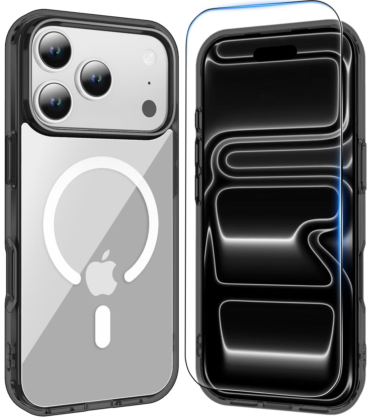 Temdan for iPhone AIR Case with Screen Protector Beige